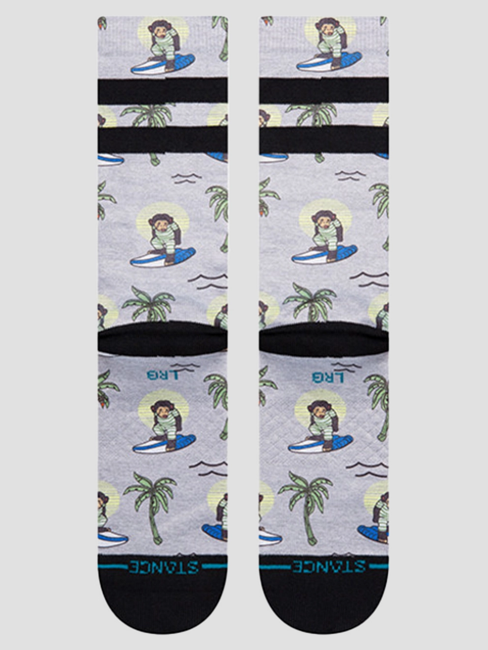 Stance Surfing Monkey Socks grey