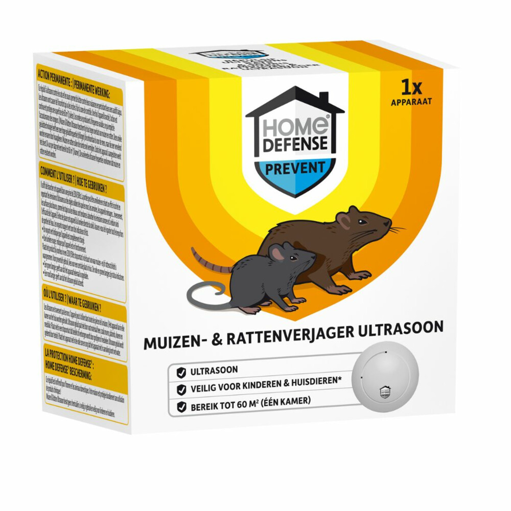KB Home Defense Muizen- en Rattenverjager 60 m2 Ultrasoon