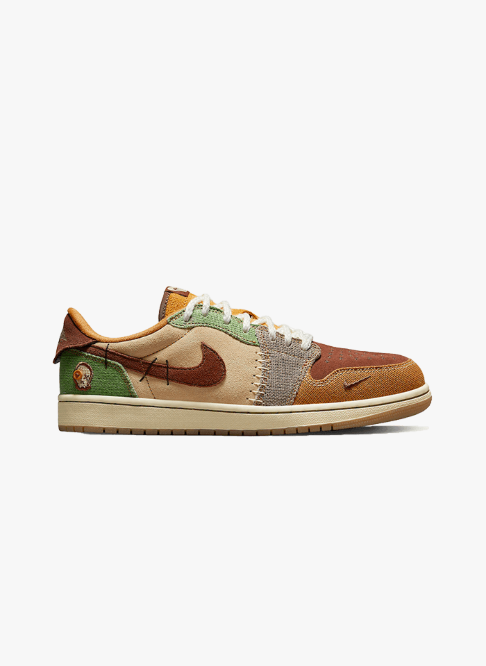 Air jordan 1 retro low og zion williamson voodoo | Beige