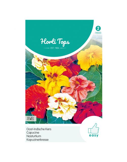 Hortitops Tropaeolum - Oost-Indische Kers Jewel - Bloemenzaden - 3 g