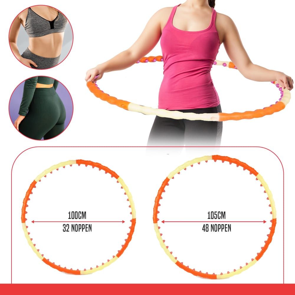 Sport-Knight® Massage Hula Hoop Reifen mit Buch