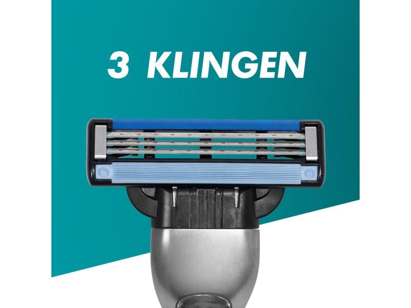 Gillette Rasierer Mach3   8 Klingen Nassrasierer für Herren mit Ersatzklingen