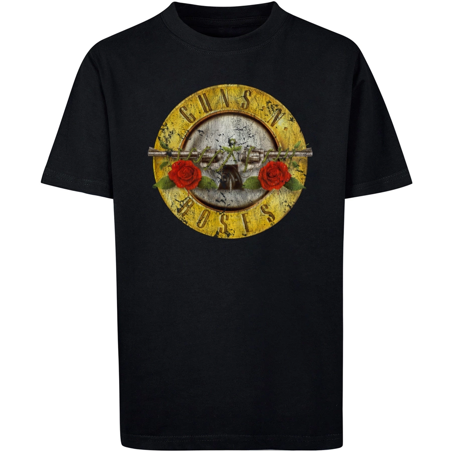 F4NT4STIC T-Shirt Guns 'n' Roses Band Vintage Classic Logo (Distressed) Black schwarz