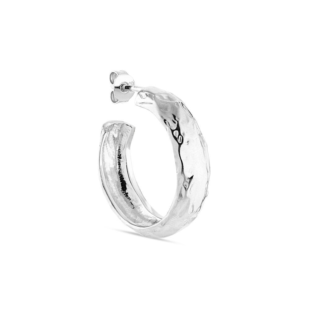 Jane Kønig  Big Bruised Heart Hoop - sølv