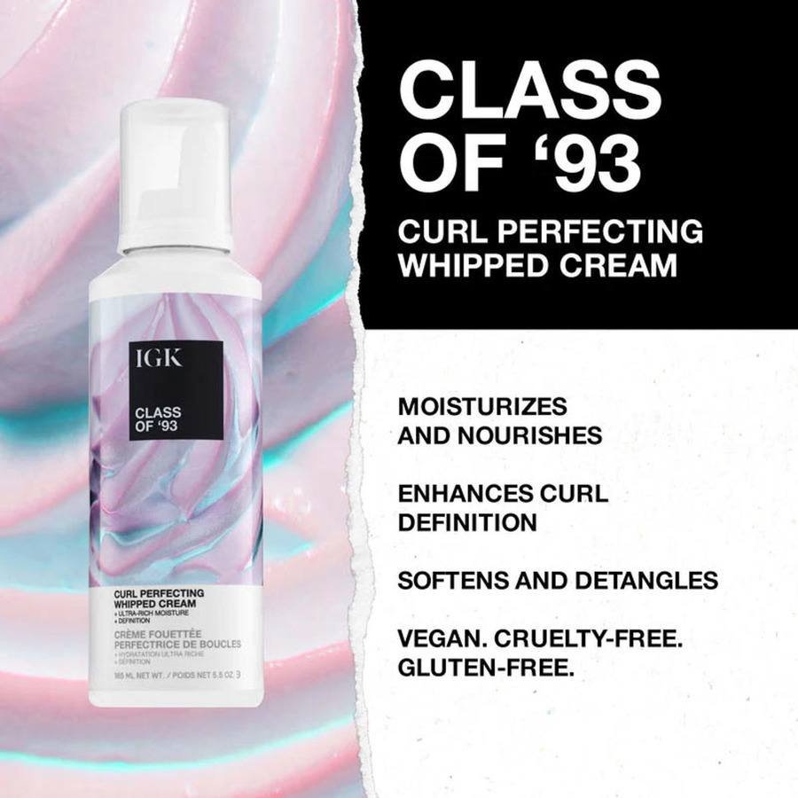 IGK Class of 93 Curl Perfecting Whipped Cream 165ml
