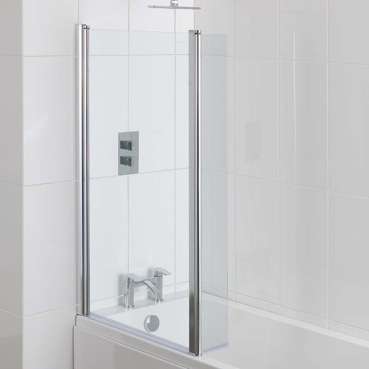 Eastbrook Beaufort badscherm 100x140cm chroom