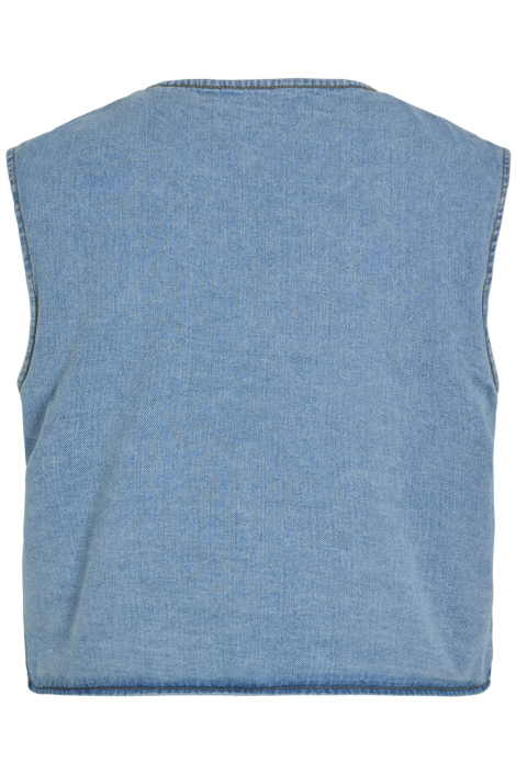 Vila blauwe dames gilet