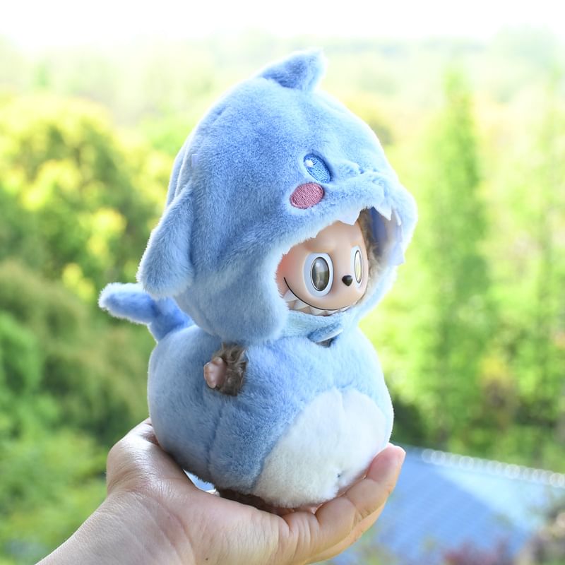 Miumi - Set: Dierenhoed + Kostuum Poppenkleding - 17cm