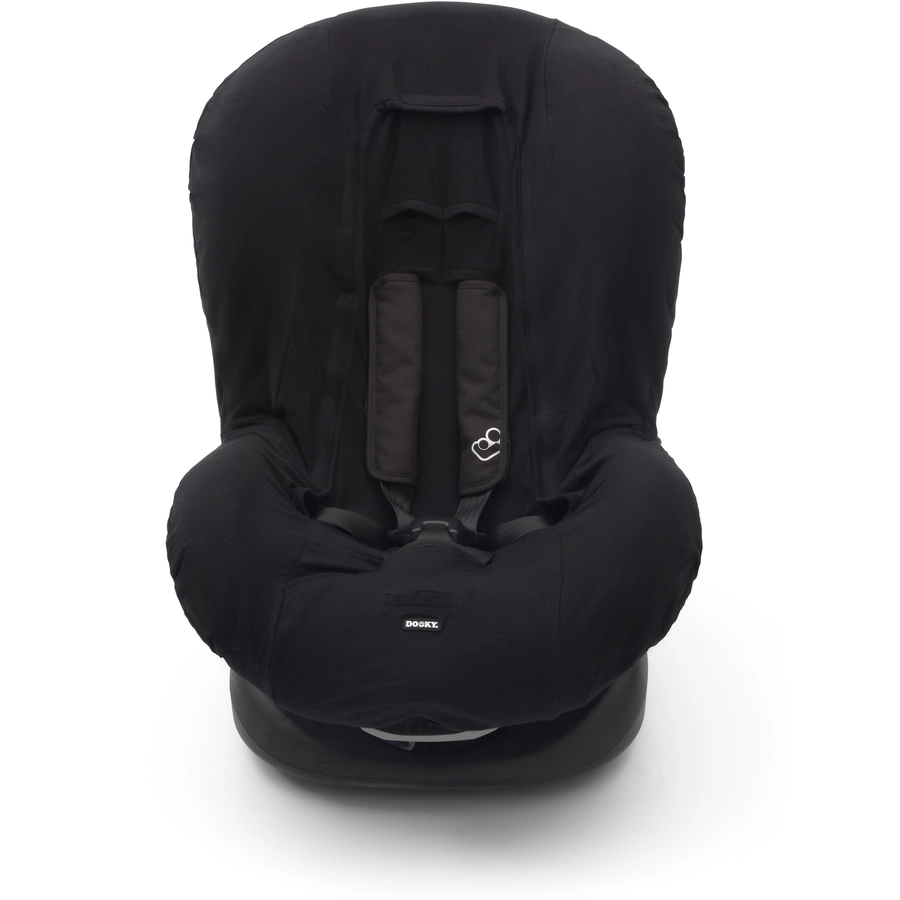 DOOKY Sitzbezug für Kindersitze Gruppe 1 Black Uni