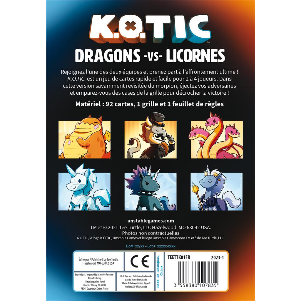 K.O.Tic : Dragons vs Licornes