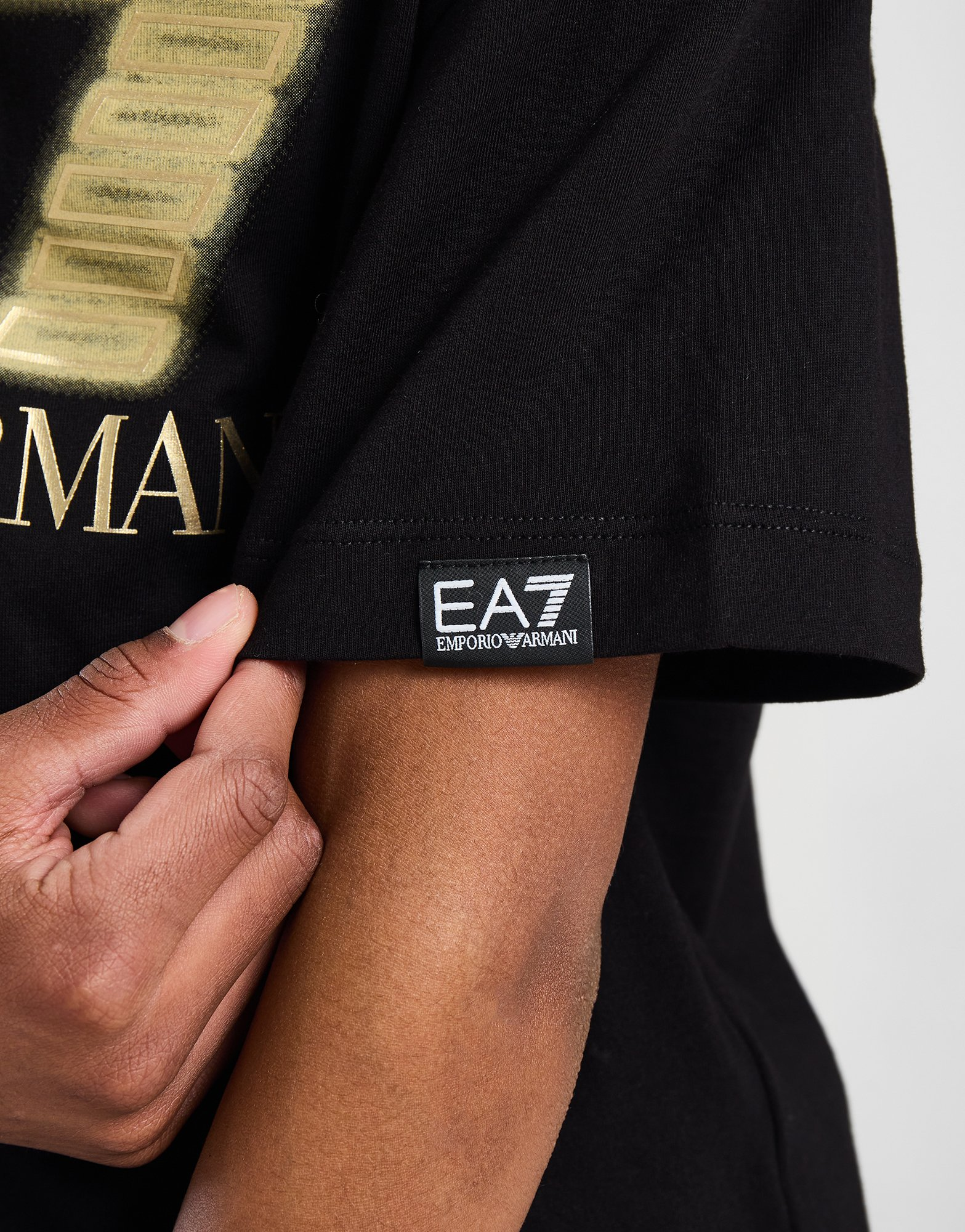 Emporio Armani EA7 T-shirt Gold Logo Junior