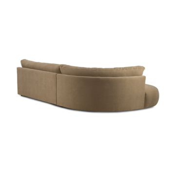 KARWEI hoekbank Ace taupe stof met verlenging links