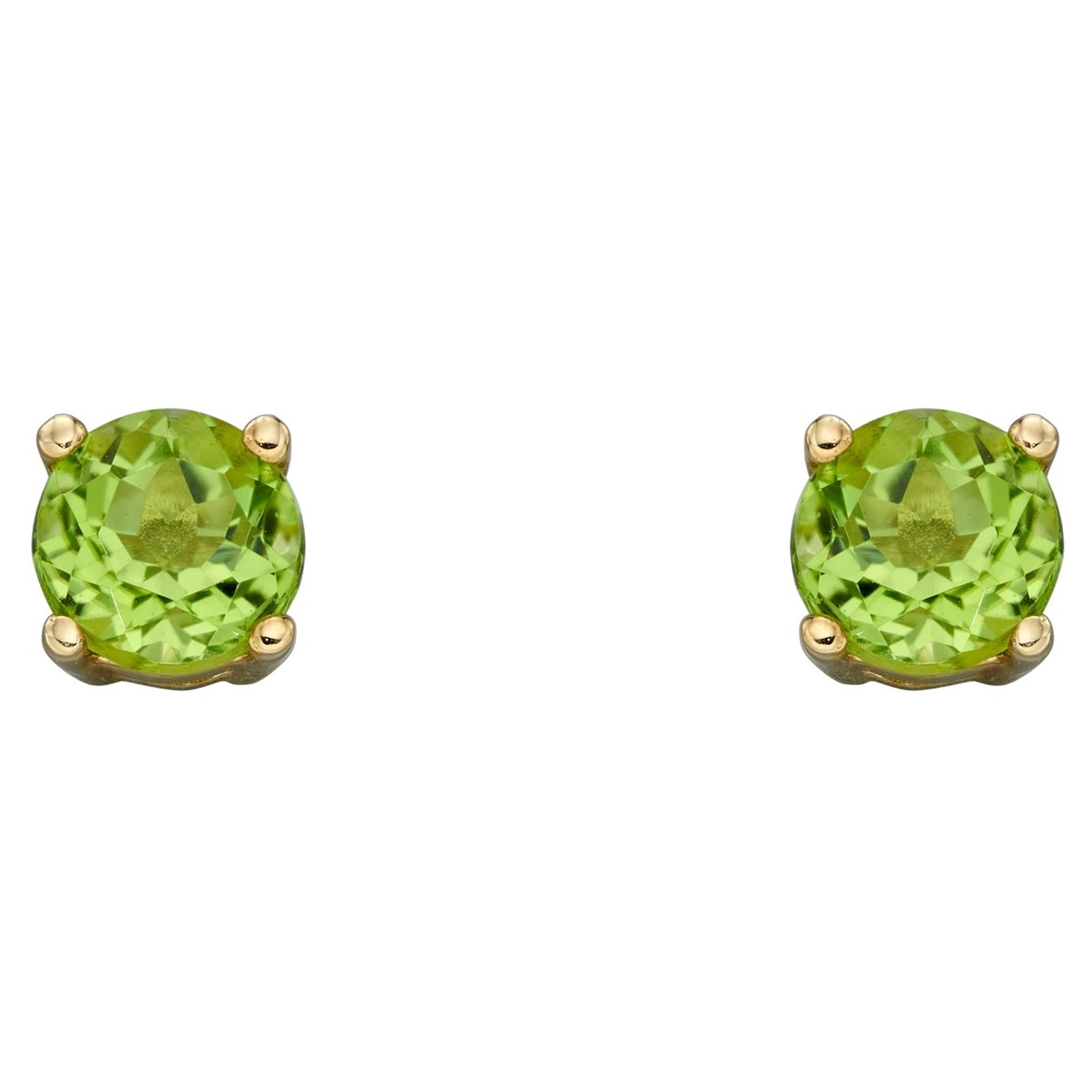 Boucle d'oreille aout péridote en or 375/1000