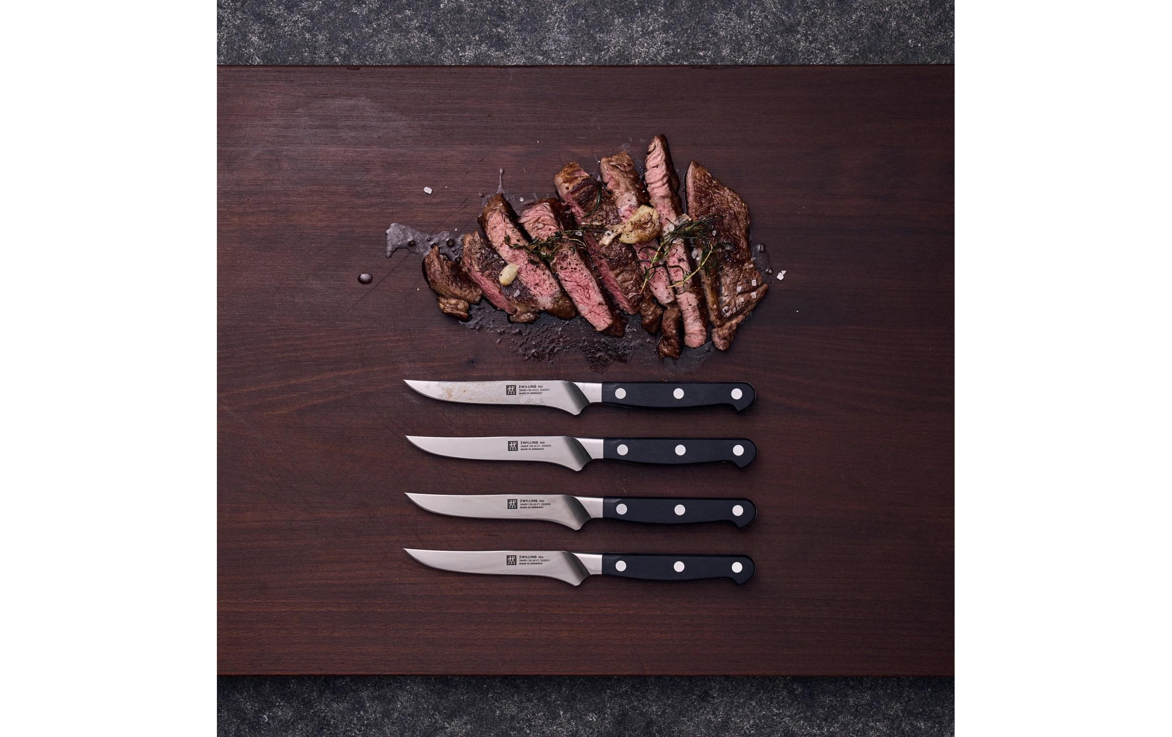 Steakmesser Pro 4er Set<br>Premium-Messer aus Edelstahl