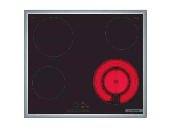 Bosch Table de cuisson vitrocéramique 60cm 4 feux 6600w noir - PKF645BB2H