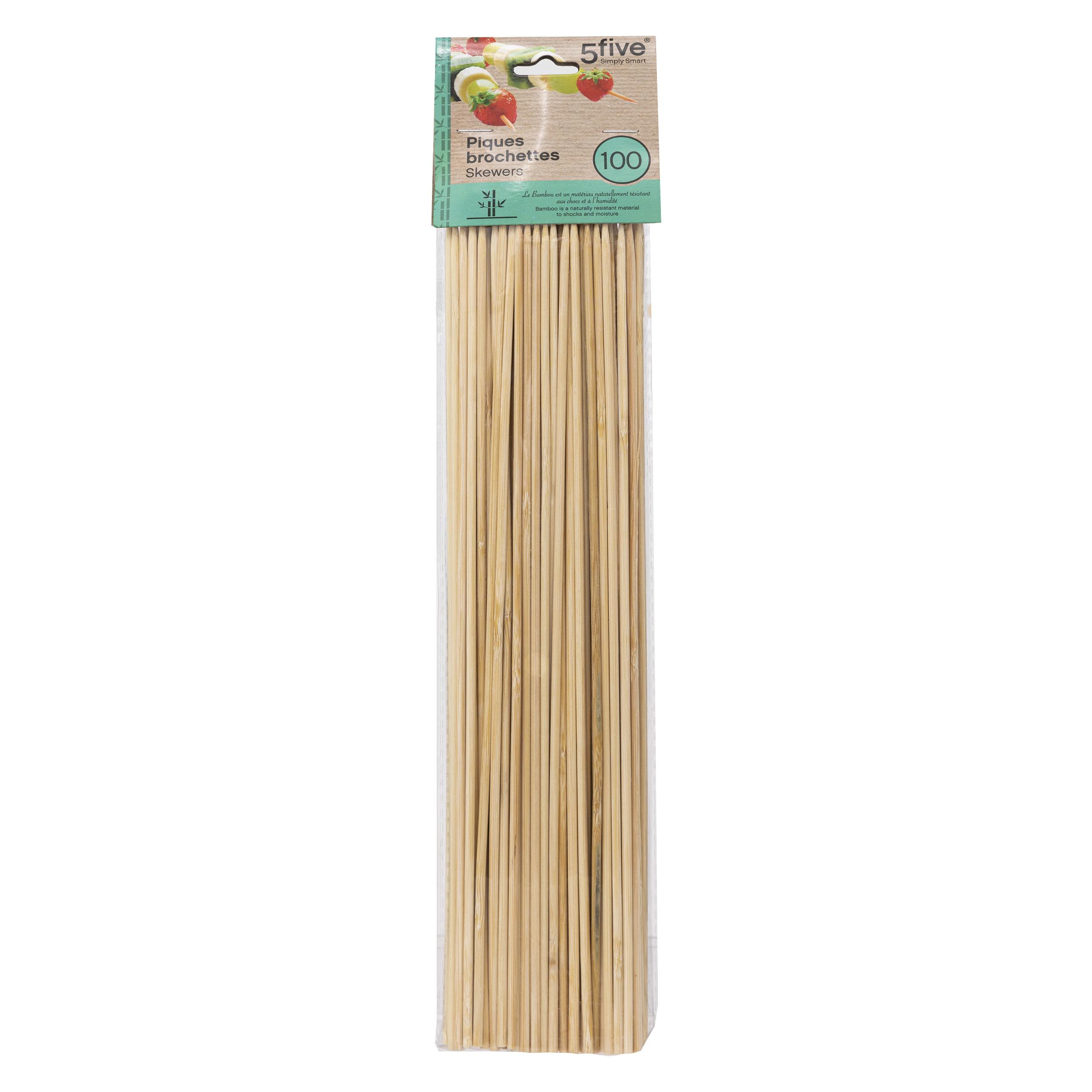 PIQUES BROCHETTE BAMBOU X100 PIECES