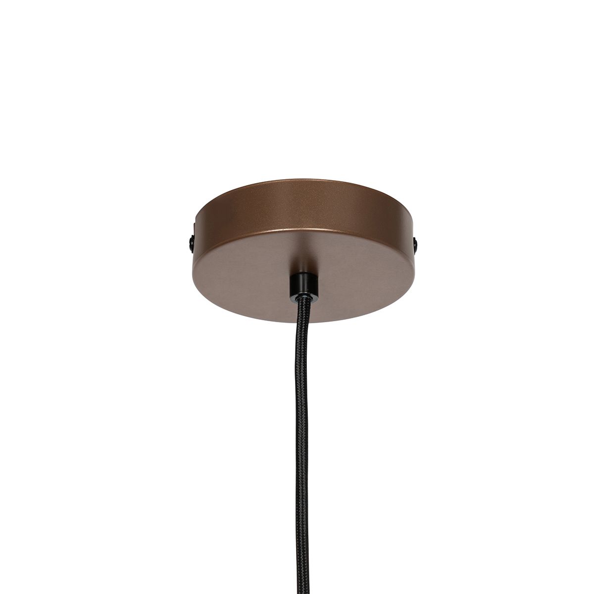 Smart hanglamp donkerbrons met dubbele kap incl. Wifi G95 - Pua