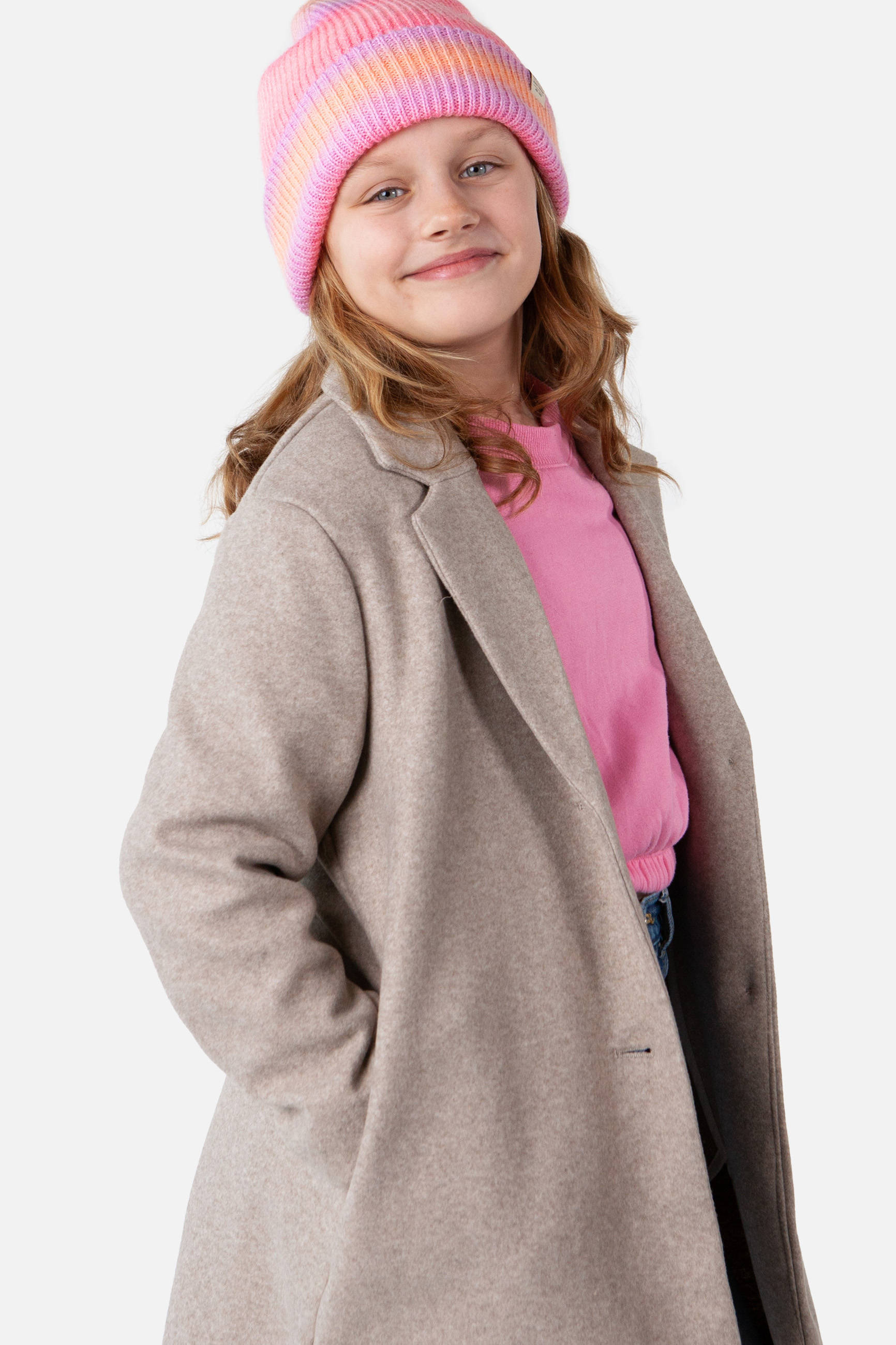 Barts muts roze/oranje