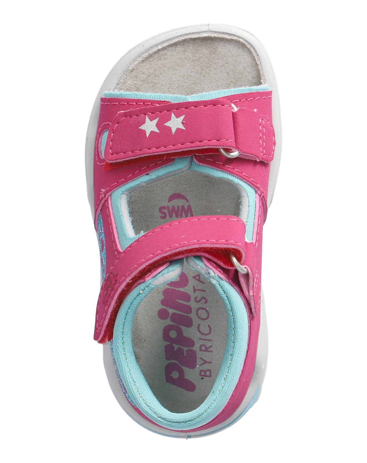 Klett-Sandalen ARIELLE in pink/frozen