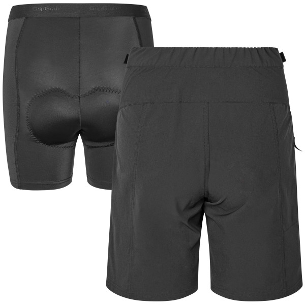 GripGrab Flow 2-i-1 Tekniske Cykelshorts Dame Sort