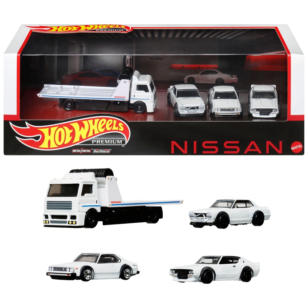 Hot Wheels Premium Nissan Sammler-Display 4er-Pack
