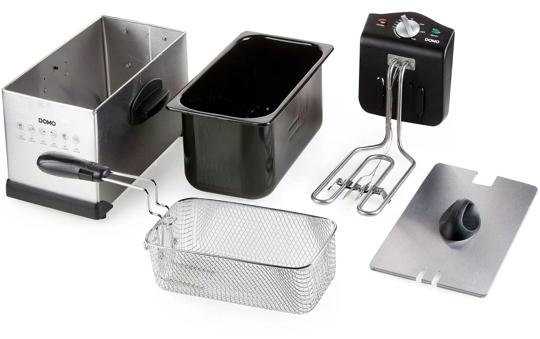 Domo Fritteuse »DO514FR 3 l, Silber« 2000 W Fassungsvermögen 3 l