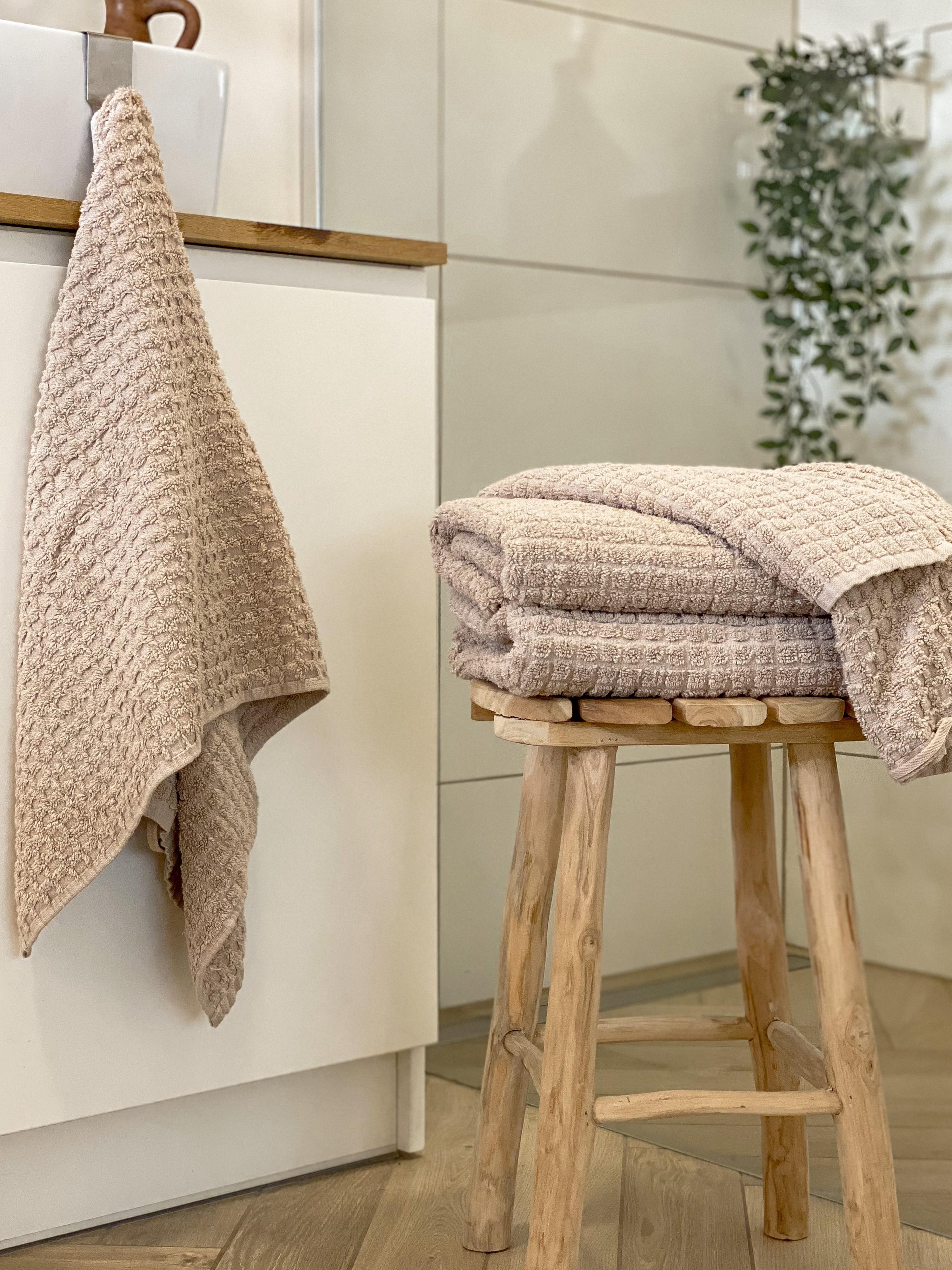 11-delige handdoekset ATAI Katoen Beige