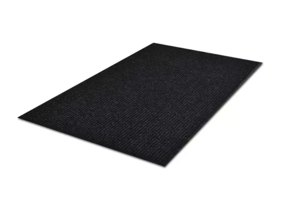 Tapis d'entrée noir paillasson PVC noire 120 x 90 x 90 cm DEC023112