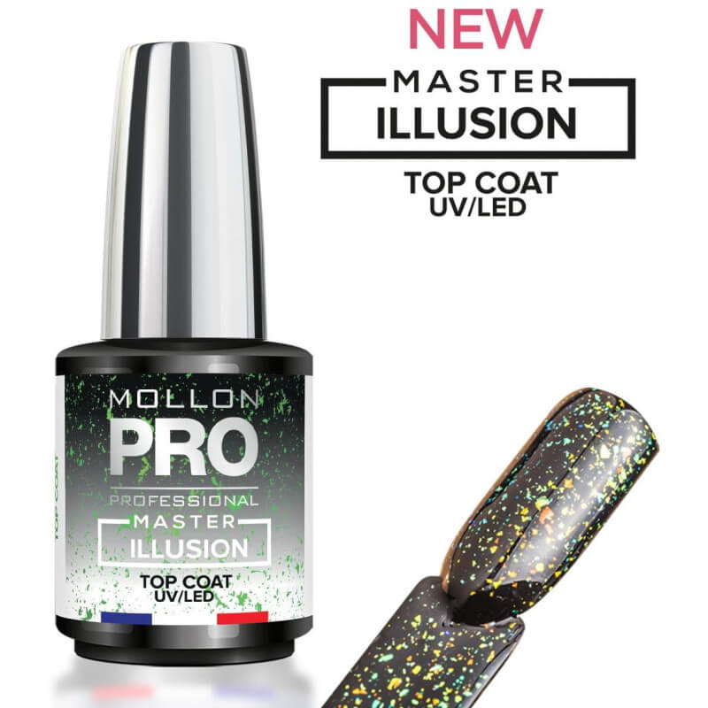 Top coat Master Illusion Green Mollon Pro 12ML