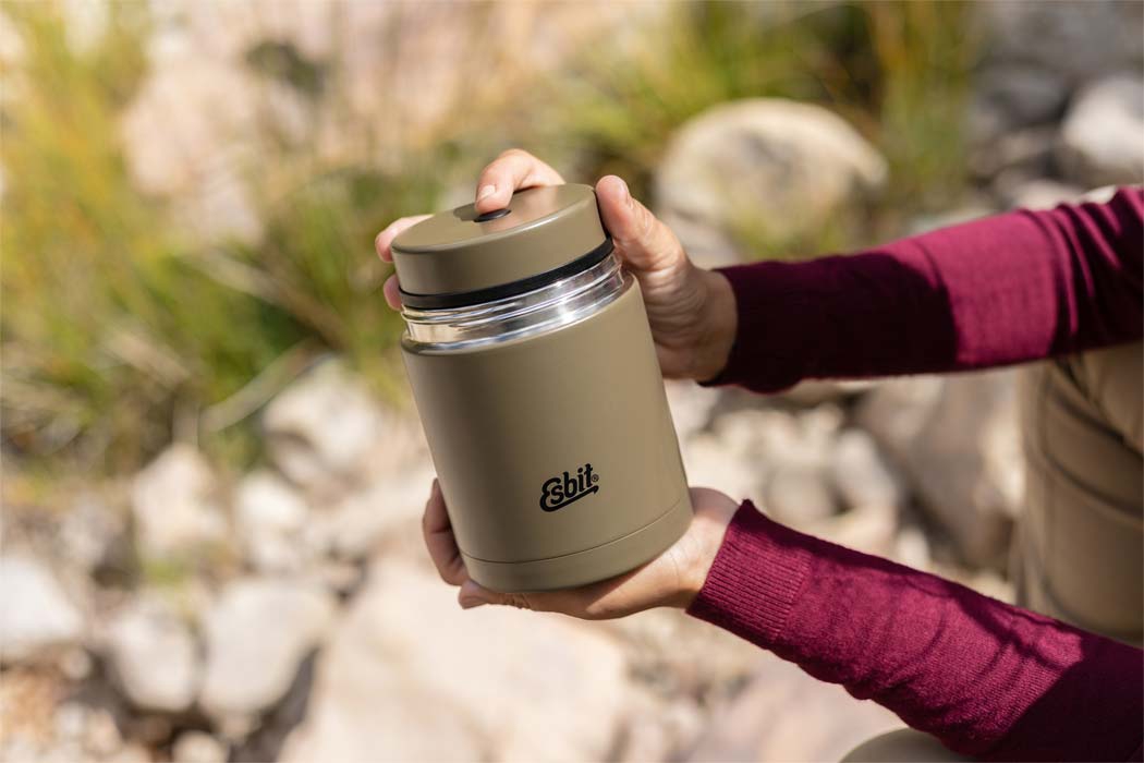 Esbit Classic Edelstahl Thermobehälter Essen 1000 ml Olivgrün