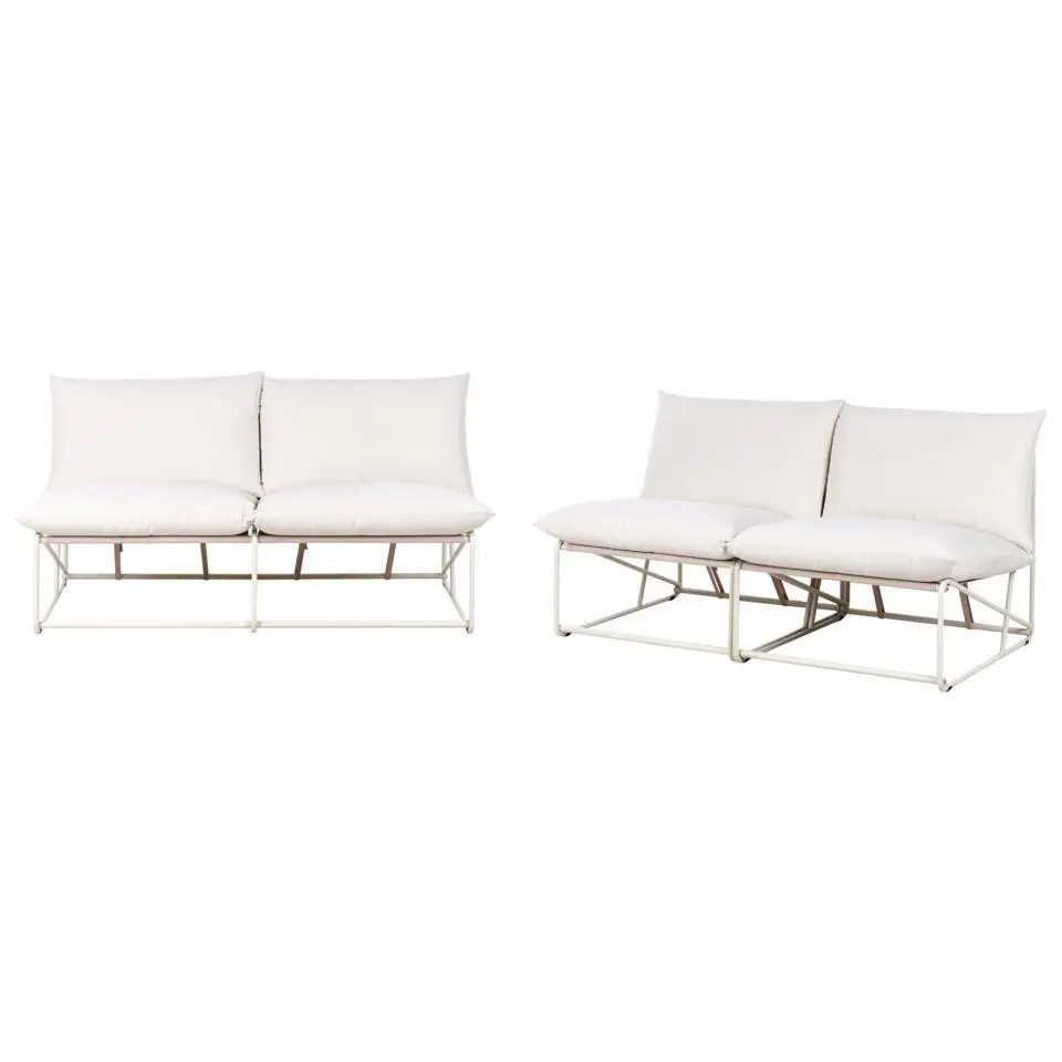 PICO - Loungeset 4-zits - Lichtbeige - Staal
