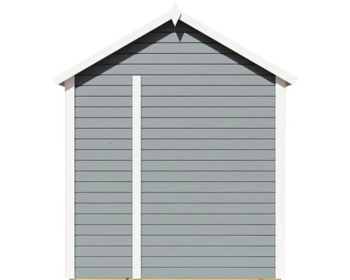 Konsta Fino 2 tuinhuis met vloer, 201 x 253 cm, lichtgrijs