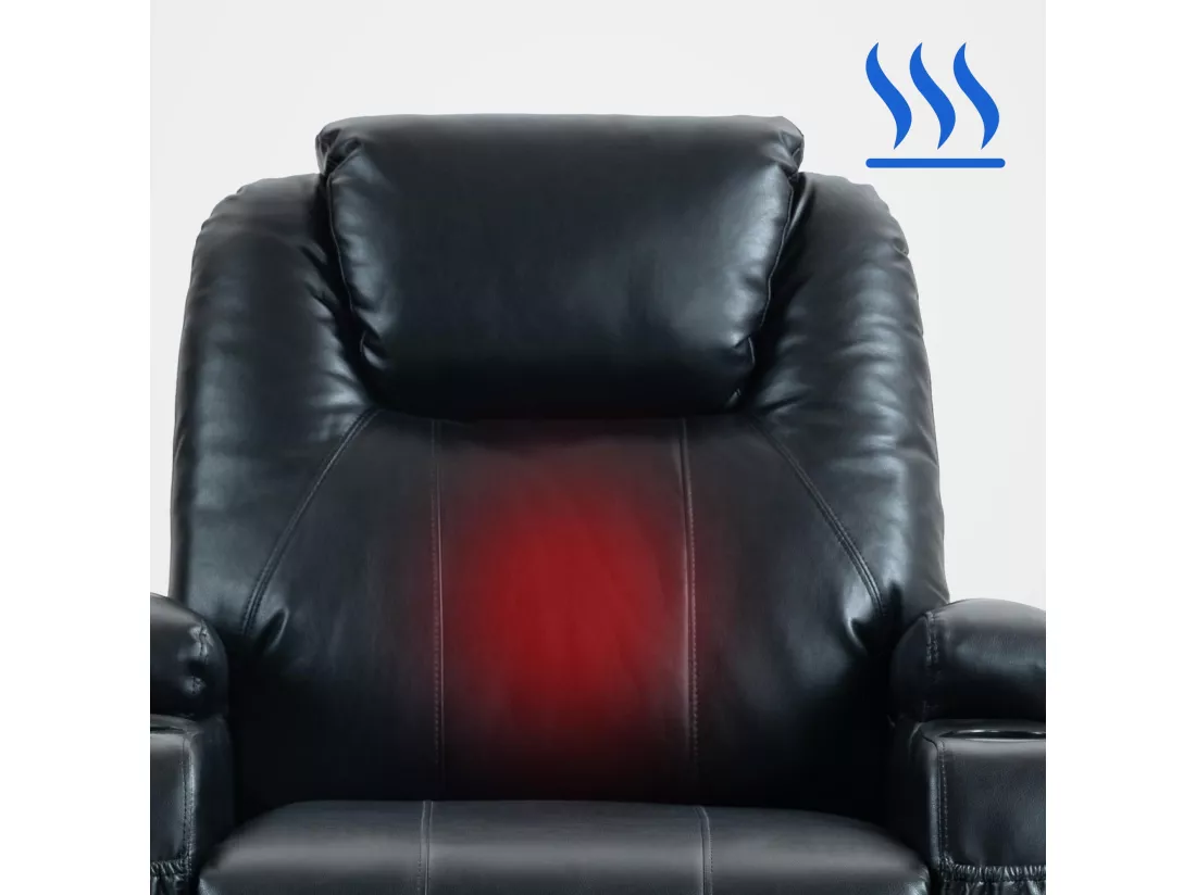 Fauteuil - Similicuir - Noir - Galena
