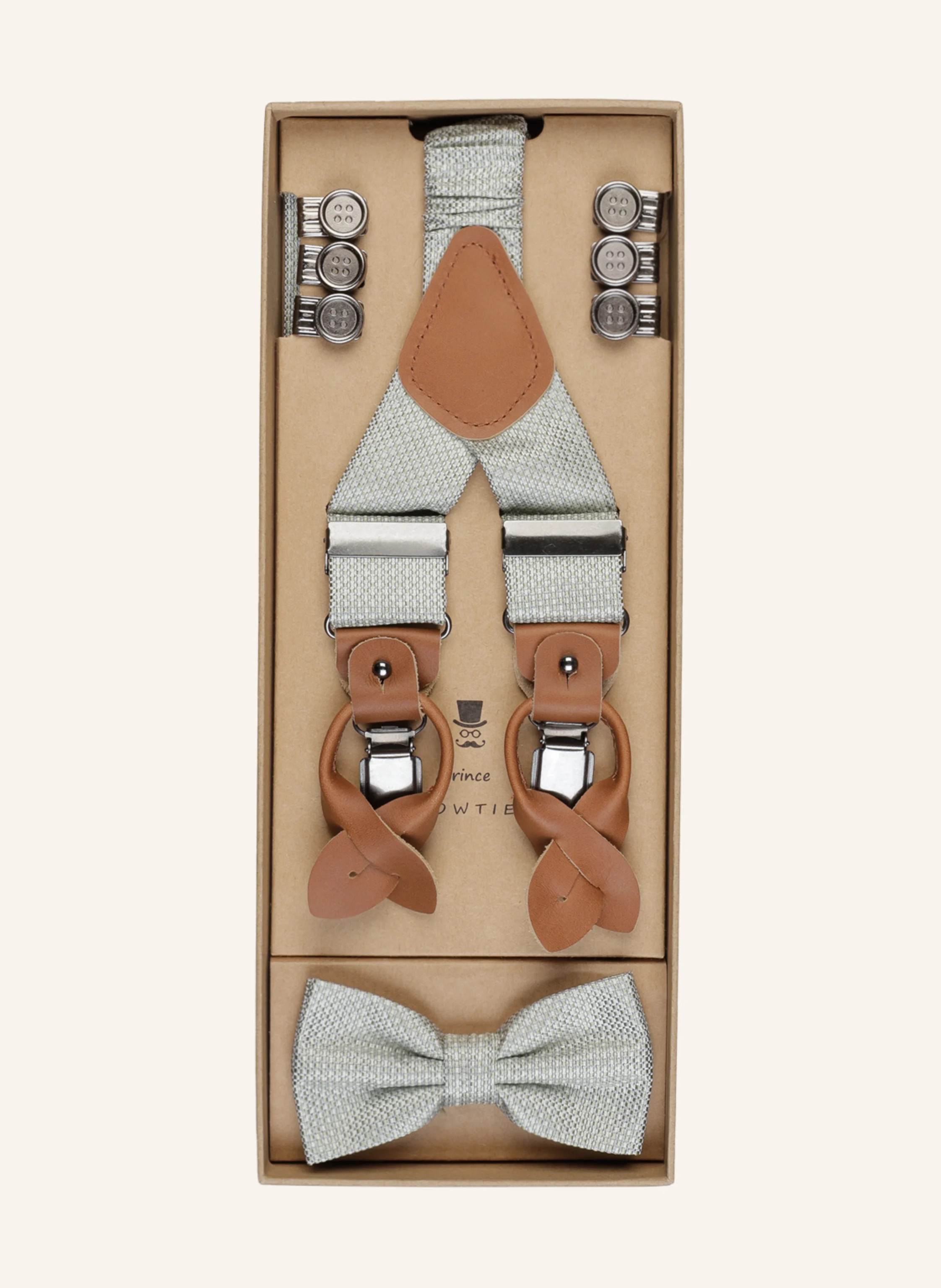 Prince BOWTIE Set: Hosenträger und Fliege