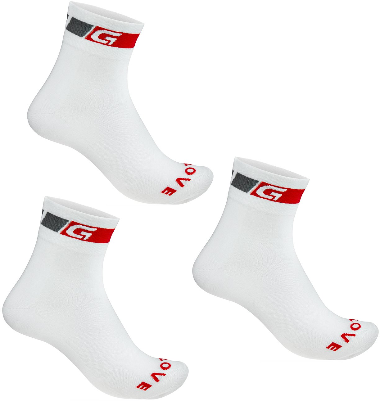 GripGrab sommer sok regular cut hvid 3 Pak