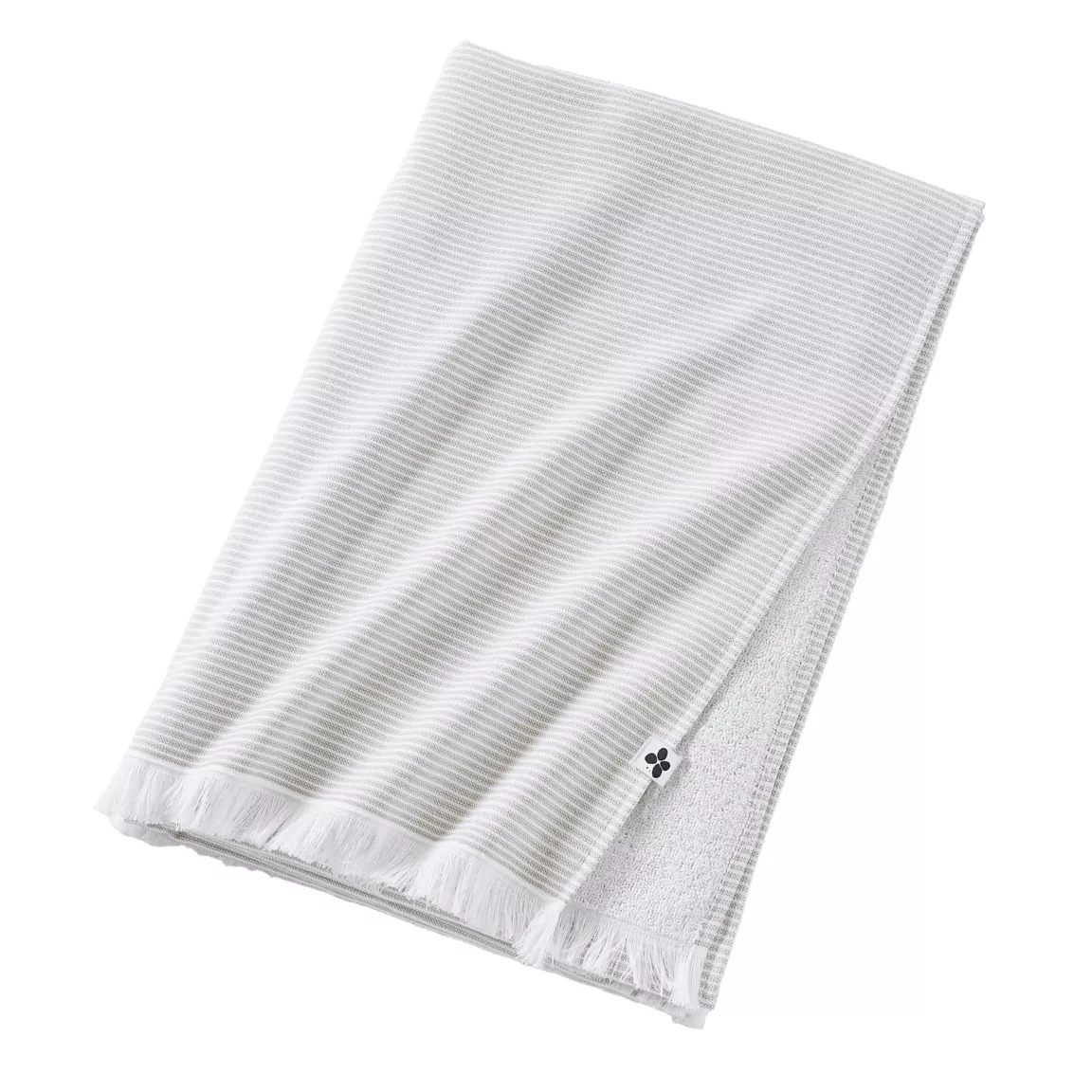 Fouta coton et éponge (95 x 180 cm) Naël Vert nénuphar