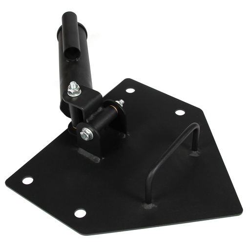Suporte de aço em forma de T com rotação de 360° para barras de Ø 50 ou 25 mm