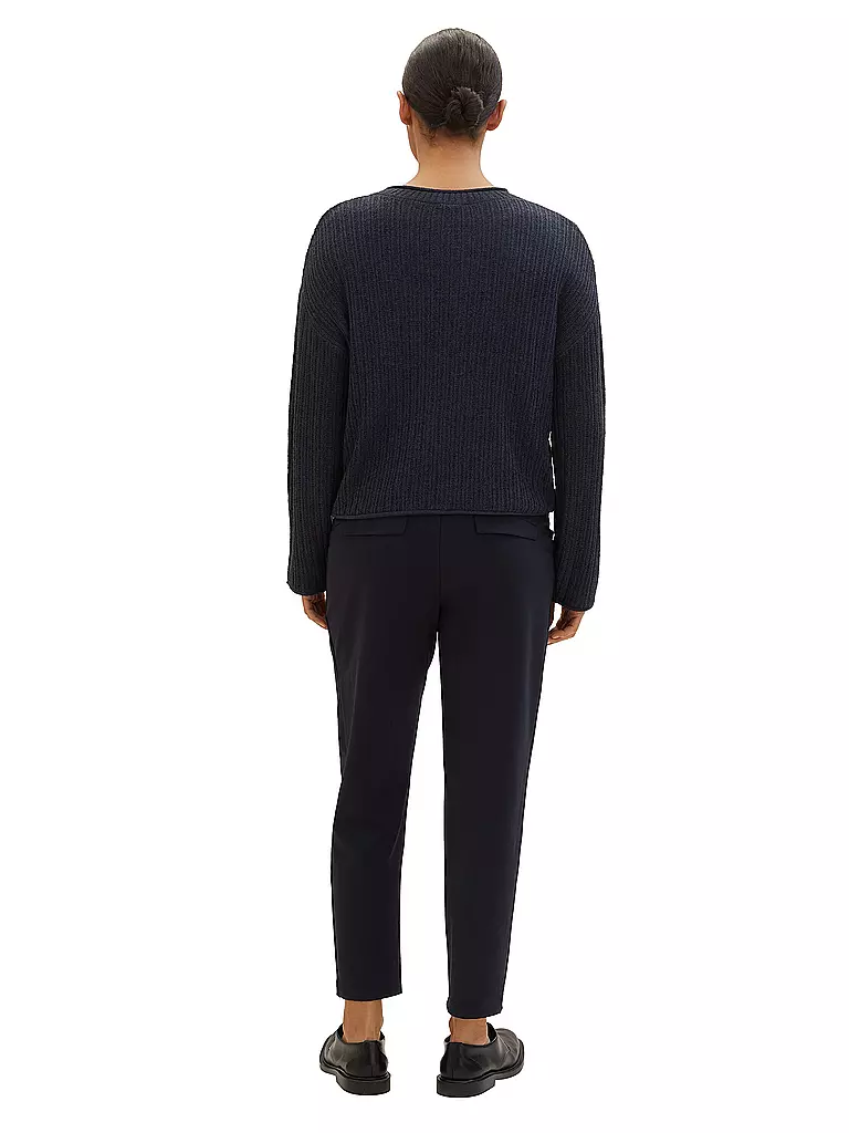 TOM TAILOR Hose Jogging Fit 7/8 dunkelblau