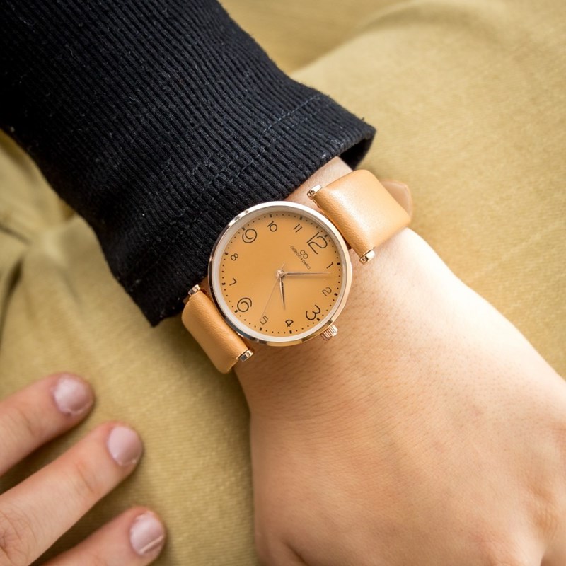 Montre Femme GIORGIO bracelet Cuir Marron