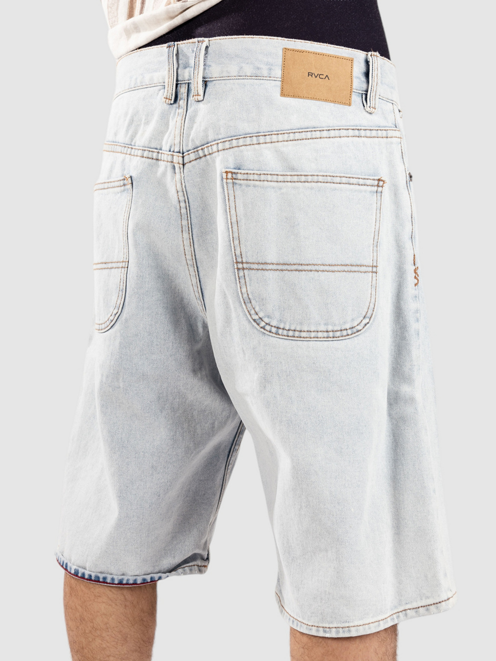 RVCA Skate Denim Shorts ash blue