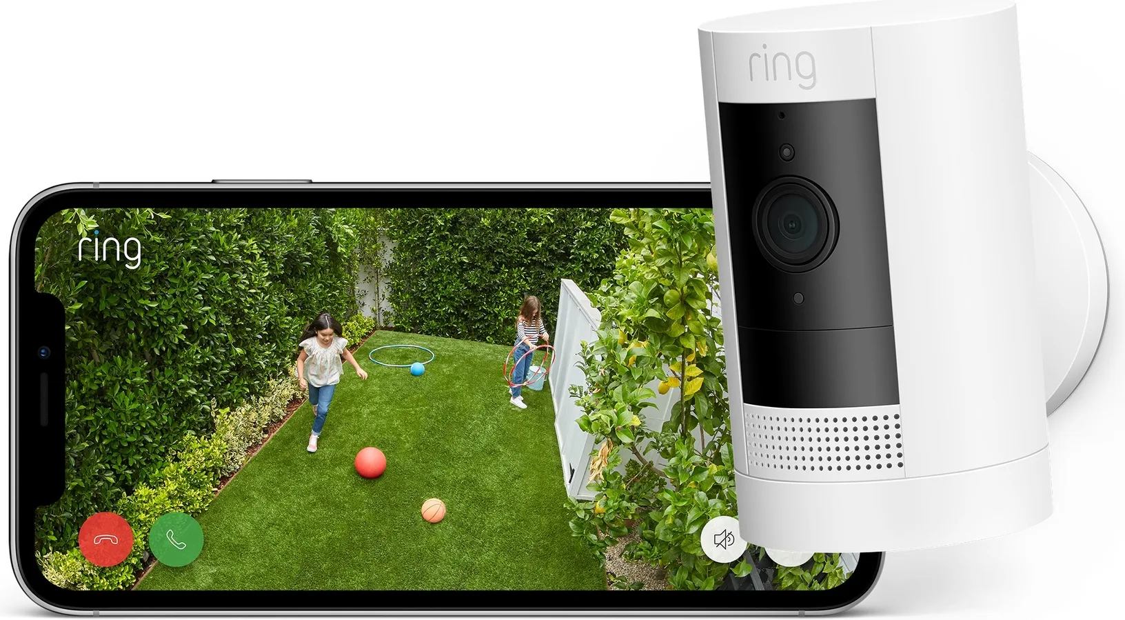 Ring Stick Up Cam Battery Blanc Caméra de surveillance