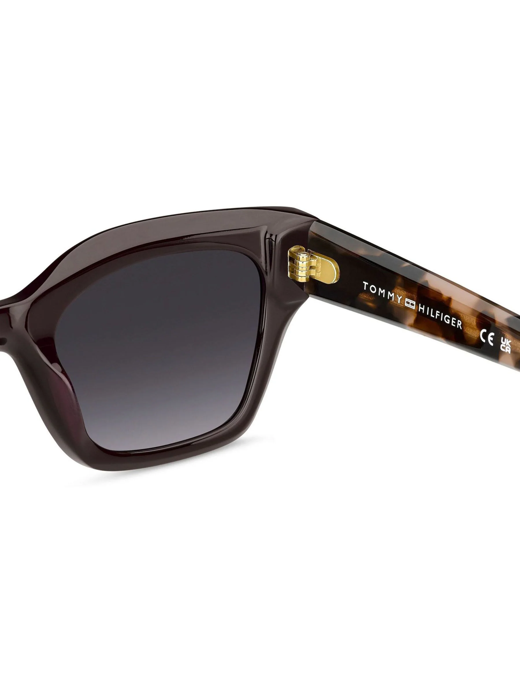 Tommy Hilfiger Cat Eye Sunglasses in Burgundy and Pink Havana