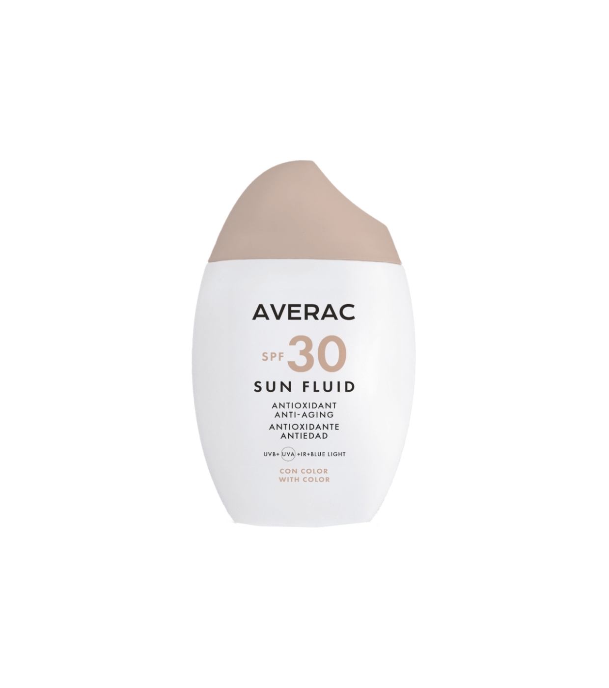 Averac Cosmetics - Protetor solar facial antienvelhecimento com cor - FPS 30