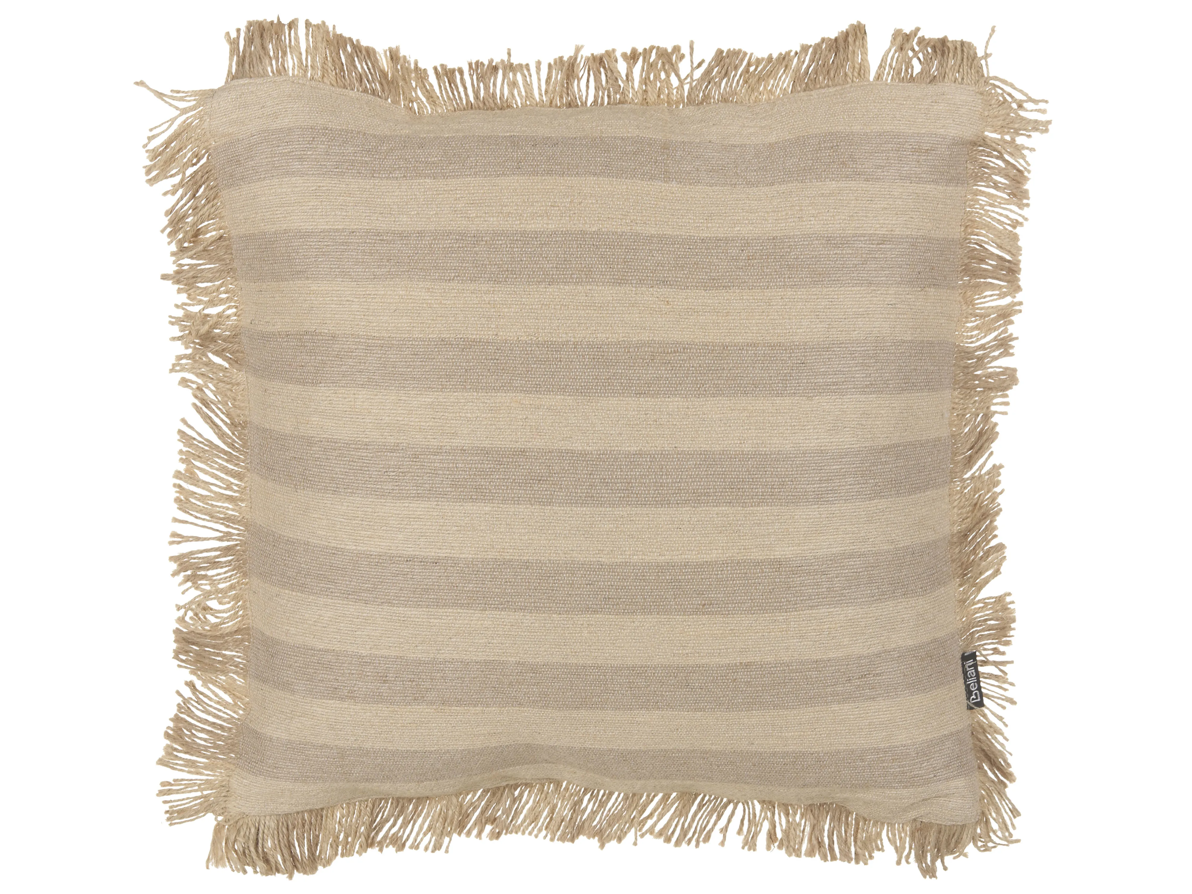 Set van 2 sierkussens CIRSIUM Jute 45 x 45 cm Beige gestreept