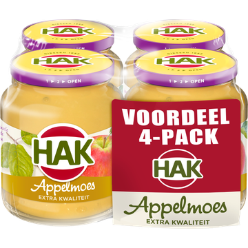 Hak Appelmoes Voordeel Pack 4 x 355 g