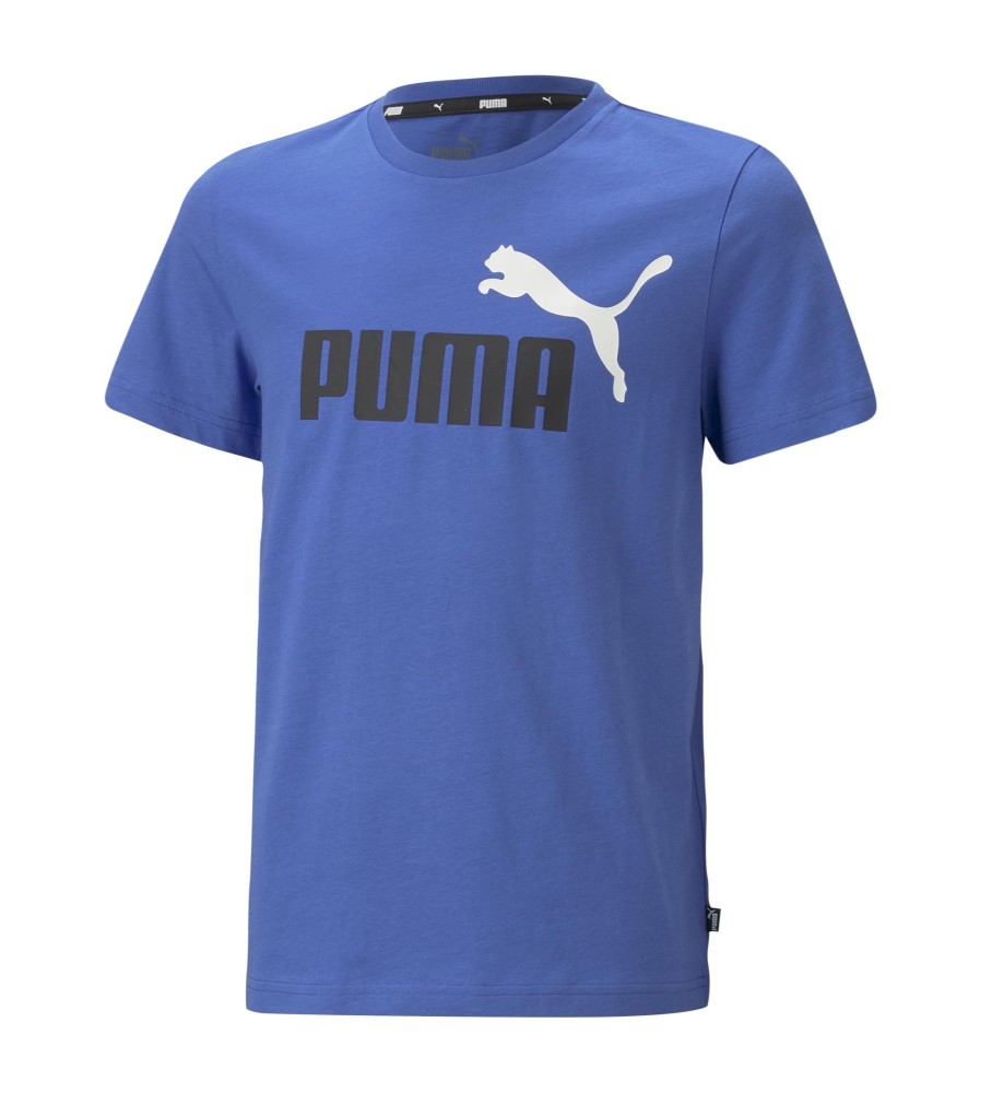 Puma Camiseta Essentials+ Two-Tone Logo azul