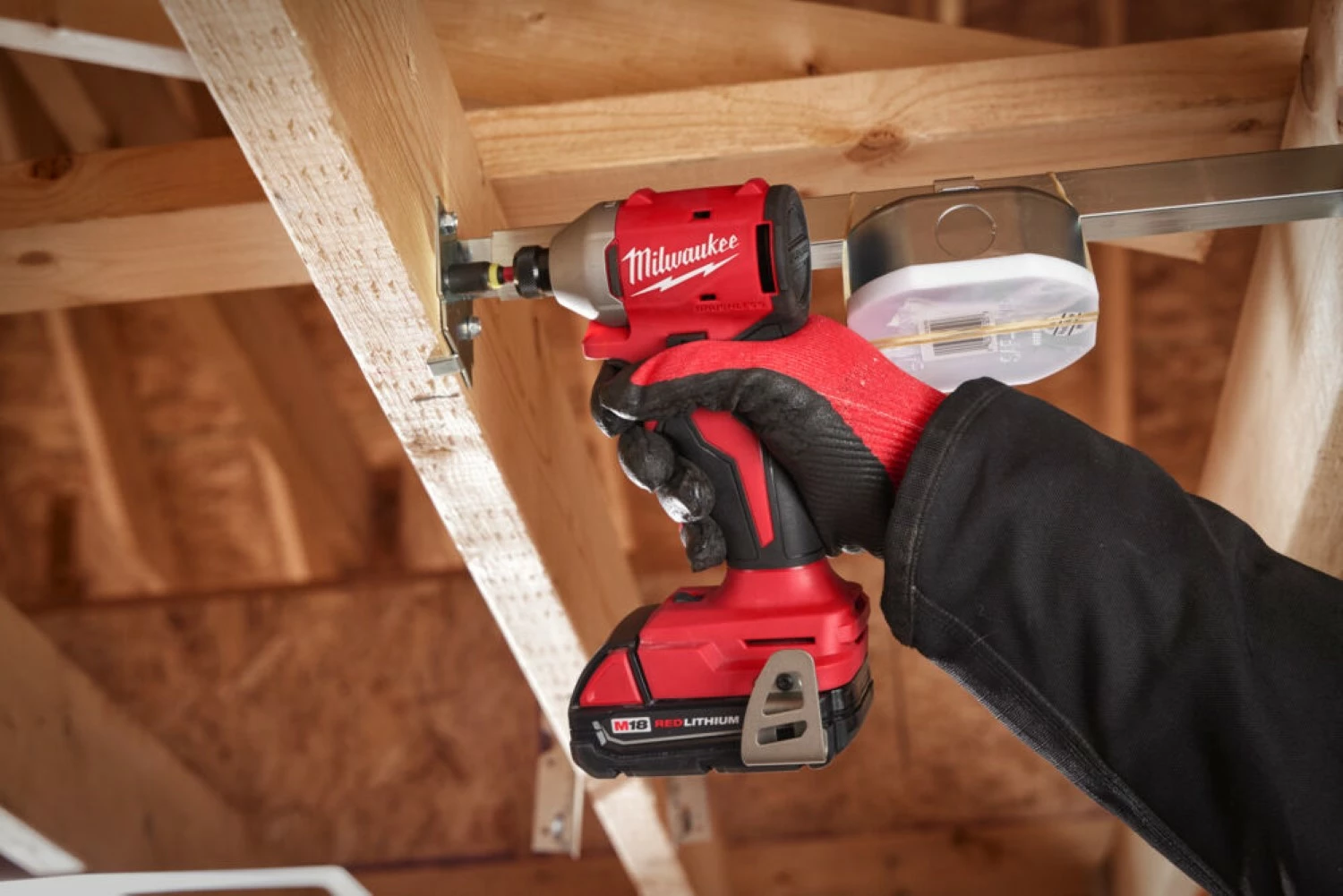 Milwaukee M18 BLIDR-0X 18V Li-ion accu slagschroevendraaier body in HD Box - 190Nm