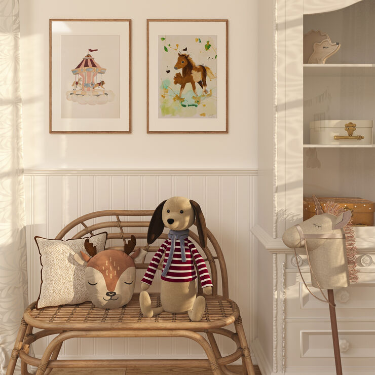 Poster & Frame Tiny Goods - Merry Go Round Flerfarvet
