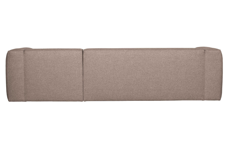 WOOOD Bean bank met chaise longue rechts lichtgrijs gemeleerd