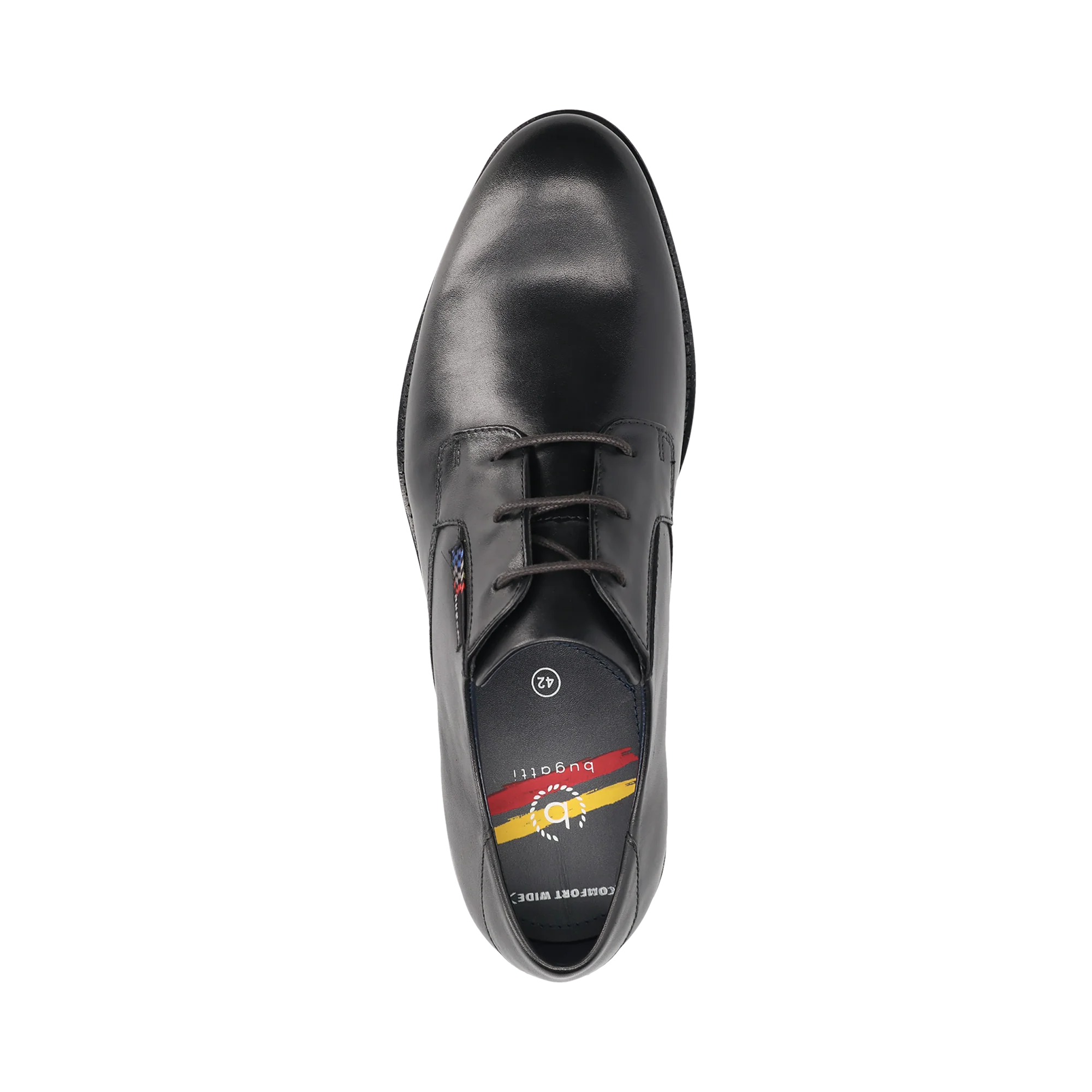 Leder Business Schnürer schwarz